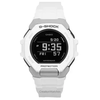 Casio G-Shock G-Squad Digital Smartphone Link White Bio-Based Resin Quartz GBD-300-7 200M Мужские часы