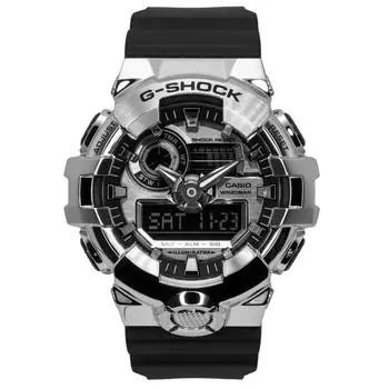 Casio G-Shock G-Steel Аналоговые Цифровые Смола Ремешок Серебряный Циферблат Кварцевые GM-700-1A 200M Мужские Часы серебряный