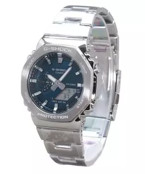 Casio G-Shock G-Steel Аналоговые Цифровые Синие Циферблаты Кварцевые GM-2110D-2B 200M Мужские Часы синий