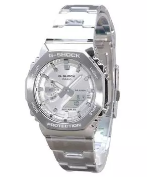 Casio G-Shock G-Steel Аналоговые Цифровые Серебряный Циферблат Кварцевые GM-2110D-7A 200M Мужские Часы