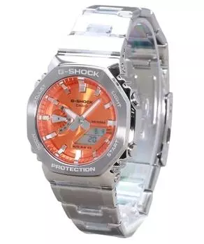 Casio G-Shock G-Steel Аналоговые Цифровые Оранжевый Циферблат Кварцевые GM-2110D-4A 200M Мужские Часы
