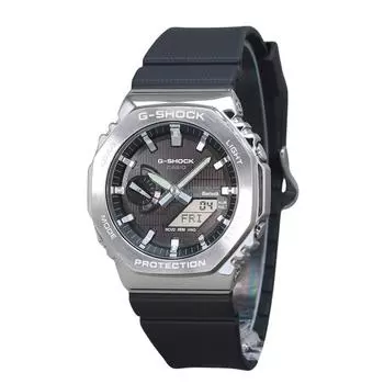 Casio G-Shock G-Steel Аналоговый цифровой смартфон Link Ремешок из био-полимерной смолы Черный циферблат Прочные солнечные часы GBM-2100-1A 200M Мужские часы