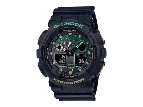CASIO G-Shock GA-100RC-1AJF TEAL AND BROWN мужские часы с ремешком из смолы день/дата НОВЫЕ