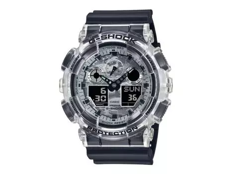 CASIO G-SHOCK GA-100SKC-1AJF Мужские часы с камуфляжным скелетоном, аналоговые цифровые, НОВЫЕ