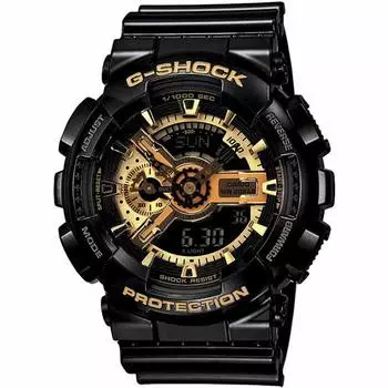 CASIO G-SHOCK GA-110GB-1ADR (Номер японской модели GA-110GB-1AJF) Серия «Черный Золотой» (Серия «Черный Золотой») Зарубежная модель Реимпортированный продукт