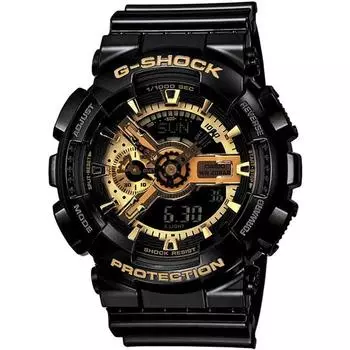 CASIO G-SHOCK GA-110GB-1ADR (Номер японской модели GA-110GB-1AJF) Серия «Черный Золотой» (Серия «Черный Золотой») Зарубежная модель Реимпортированный продукт