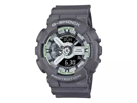 Casio Часы серии G-SHOCK GA-110HD-8AJF HIDDEN GLOW с серым светящимся циферблатом 51,2 мм