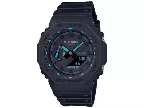 CASIO G-SHOCK GA-2100-1A2JF NEON ACCENT Men s Watch Black Analog Digital NEW