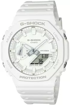 Casio G-Shock GA-2100-7A7JF [серия G-Shock Tone-ON-Tone], белый