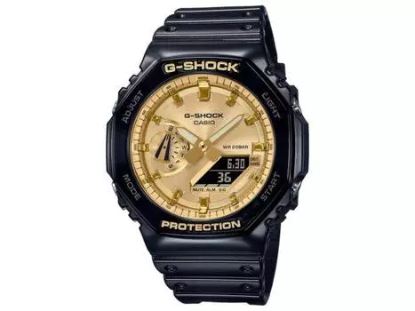 CASIO G-SHOCK GA-2100GB-1AJF Аналоговые цифровые мужские часы с карбоновым сердечником, черные, НОВЫЕ