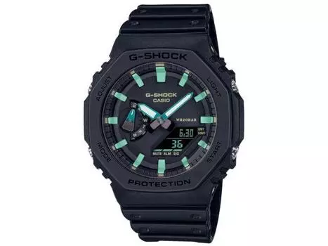 CASIO G-Shock GA-2100RC-1AJF TEAL AND BROWN Men Watch Black Resin Band Day/Date