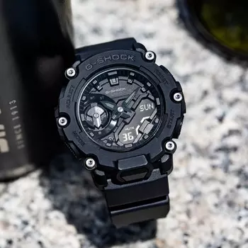CASIO G-SHOCK GA-2200BB-1AJF [G-SHOCK 20 атм водонепроницаемый CARBON CORE GUARD GA-2200] Круглые часы