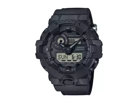Casio G-SHOCK GA-700BCE-1AJF Аналоговые цифровые часы из ткани CORDURA Eco, ремешок 53,4 мм