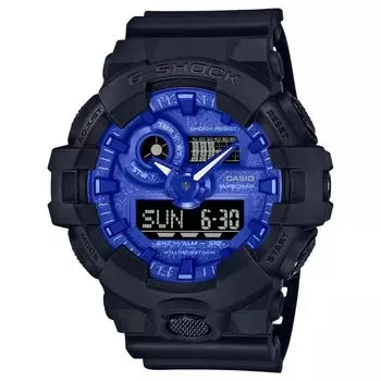 CASIO G-SHOCK GA-700BP-1A BLUE PAISLEY Series Men s Quartz Watch - 20 ATM Water Resistant