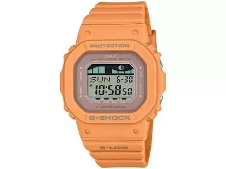 CASIO G-Shock GLX-S5600-4JF G-LIDE Женские часы среднего размера Модель оранжевого цвета из смолы НОВИНКА