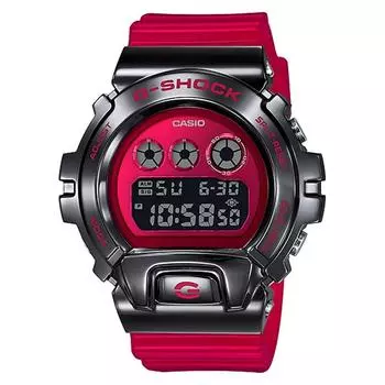 CASIO G SHOCK GM 6900B 4 [] [Casio] Наручные часы G Shock Metal Cover SKELET Red Men s Overseas