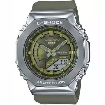 CASIO G SHOCK GM S2100 3AJF G SHOCK, водонепроницаемость 20 атм, серия GM S2100