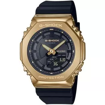 CASIO G-SHOCK GM-S2100GB-1AJF [G-SHOCK Компактный размер Металлический корпус Серия Модель Черный X Золотой] Круглый