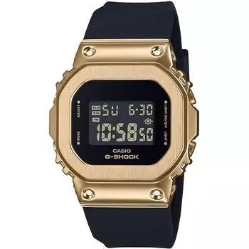 CASIO G-SHOCK GM-S5600UGB-1JF [G-SHOCK Compact Size Metal Covered Series Black X Gold Model] Square