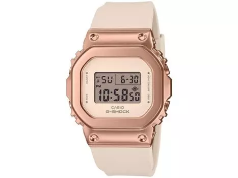 Casio G-SHOCK GM-S5600UPG-4JF Металлический безель Цифровые часы Розовое золото Бежевый 38.4 мм
