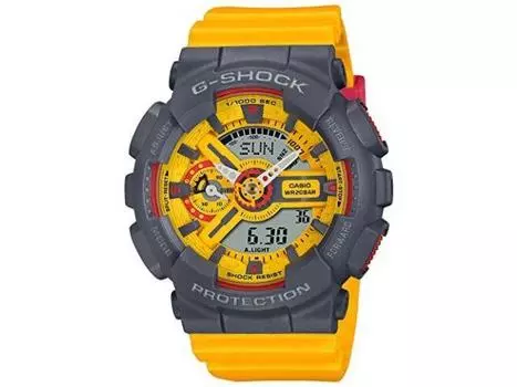 CASIO G-SHOCK GMA-S110Y-9AJF Желто-серый спортивный цвет аналоговые цифровые часы 90-х годов
