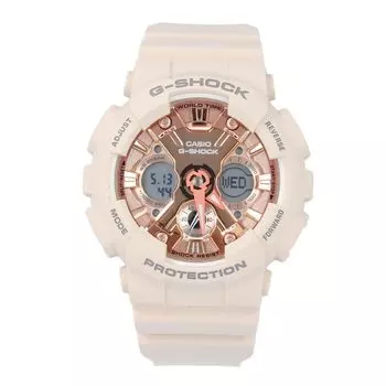 CASIO G-SHOCK GMA-S120MF-4A Watch Unisex Men s Women s Casual Resin White Pink Gold