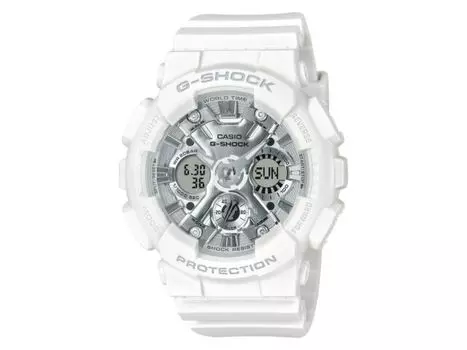 Casio G-SHOCK GMA-S120VA-7AJF Аналоговые цифровые кварцевые часы Белый Серебристый 45.9 мм