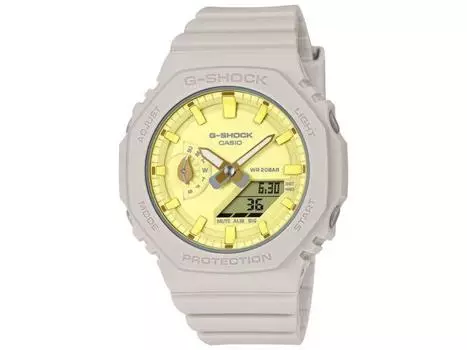 CASIO G-SHOCK GMA-S2100NC-4AJF Модель среднего размера Женские часы Бежевый x Желтый НОВИНКА