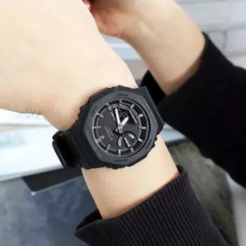 Casio G-Shock Gyal Oak Mini Matte Black Carbon Core Повседневные уретановые водонепроницаемые часы