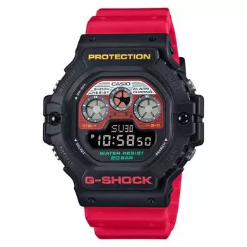 [Casio] G-Shock Men s Watch Web Exclusive Mix Tape Series DW-5900MT-1A4JF Red, Official Japanese Model