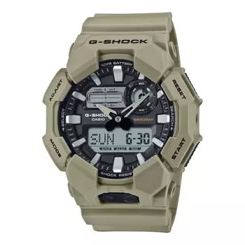 Casio G-Shock мужские часы бежевые GA-010-5AJF: Долговечная батарея, биомасса, пластик, официальная японская модель