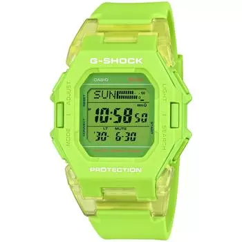 Casio G-Shock мужские часы, Bluetooth, шагомер, зеленые, японская модель GD-B500S-3JF