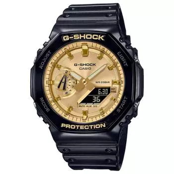 Casio G-Shock Мужские часы GA-2100GB-1AJF Черные - Официальный отечественный продукт