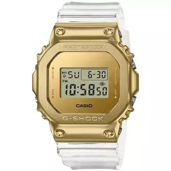 Casio G-Shock мужские часы с металлическим покрытием GM-5600SG-9JF прозрачные - японская версия с официальной лицензией