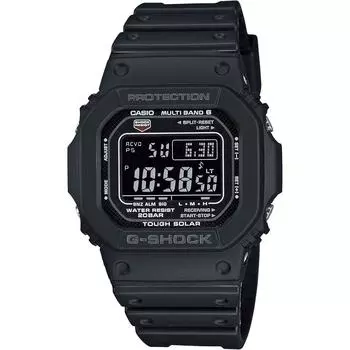 CASIO G-SHOCK мужские часы водонепроницаемые прочные солнечные радио солнечные цифровые черные GW-M5610U-1B чёрный