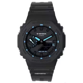 Casio G-Shock Neon Accent Analog Digital Quartz GA-2100-1A2 GA2100-1A2 200M Мужские часы чёрный