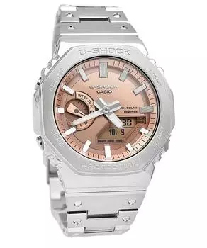 Casio G-Shock полностью металлический аналоговый цифровой смартфон Link медный циферблат прочный солнечный GM-B2100AD-5A 200M мужские часы медный