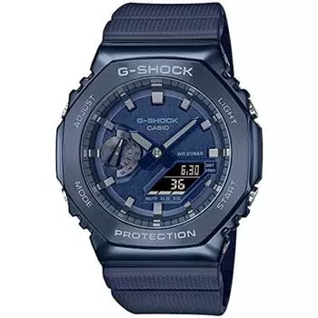 CASIO G-SHOCK Quartz GM-2100N-2AJF Мужские часы с металлическим покрытием LED Голубой НОВИНКА