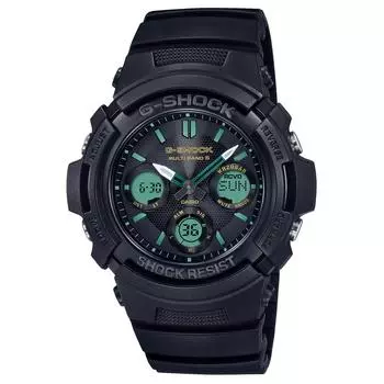 [Casio] G-Shock Radio Solar ЦВЕТА TEAL И BROWN СЕРИИ AWG-M100RC-1AJF Мужские черные