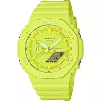 CASIO G-SHOCK TONE-ON-TONE Series GA-2100-9A9JF желтые мужские часы ЯПОНИЯ