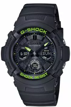 [Casio] G-Shock Watch Black and Yellow Series AWG-M100SDC-1AJF Men s Black