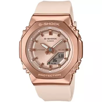 Casio G-Shock женские часы среднего размера с металлическим покрытием из биомассы, розовые, модель GM-S2110PG-4AJF Япония