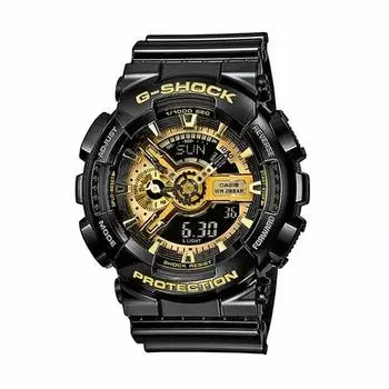 Casio GA-110GB-1AER Черные, серые, золотые мужские часы