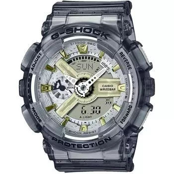 Casio GMA-S110GS-8AER G-Shock S Series Quartz Watch с ремешком из смолы Uni Grey/Grey серый
