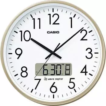 CASIO IC 2100J 9JF [настенные радиочасы, шампанское, золото]
