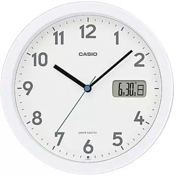 Casio Ic 860j 7jf [радиоуправляемые часы с функцией цифрового отображения дня и даты, белые]