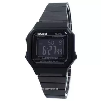 Casio Illuminator Chronograph Alarm Digital B650WB-1B Кварцевые часы унисекс чёрный