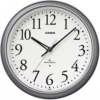 Casio Iq 1050nj 8jf [серебряные настенные часы с радиоволнами]