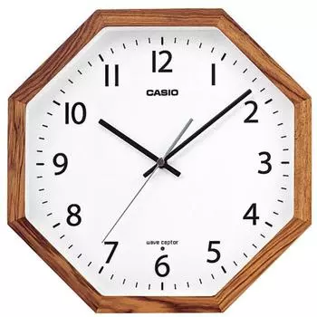 CASIO IQ 1211J 7JF Радиоволновые часы Зебрано многоугольные
