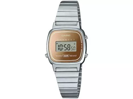 Casio Классические стандартные цифровые часы LA670WES-4AJF Vapor Dial Silver 24.6mm НОВЫЕ